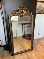 Antieke kuifspiegel met draak ornamenten, Antiek en Kunst, Antiek | Spiegels, Ophalen, Rechthoekig, 50 tot 100 cm, 150 tot 200 cm