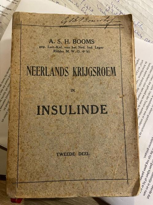 Neerlands krijgsroem in Insulinde - A.S.H. Booms, Boeken, Oorlog en Militair, Gelezen, Landmacht, Voor 1940, Ophalen of Verzenden