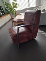 Fauteuil  van buffelleer, Ophalen, Zo goed als nieuw