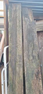 IJzerhouten  of azobe balken - 225cm lang, Gebruikt, Ophalen of Verzenden, 200 tot 250 cm, 50 mm of meer