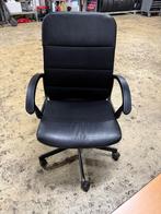 Zwarte bureaustoel, Ophalen of Verzenden, Gebruikt, Zwart, Bureaustoel