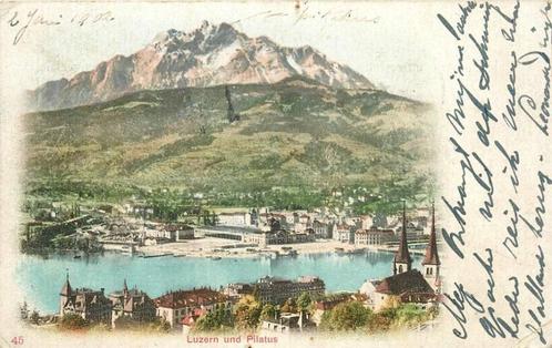 (381-199-025) Luzern und Pilatus, Verzamelen, Ansichtkaarten | Buitenland, Overig Europa, Verzenden