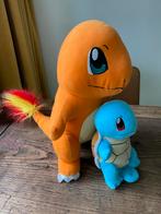Set pokemon knuffels charmander en squirtle, Kinderen en Baby's, Speelgoed | Knuffels en Pluche, Ophalen, Zo goed als nieuw, Overige typen
