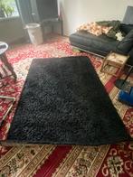 IKEA HAMPEN Vloerkleed - Middelhoog Polig, Gebruikt, 100 tot 150 cm, Zwart, Ophalen of Verzenden