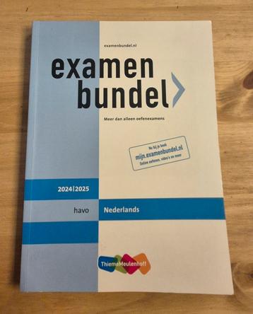 Examenbundel Nederlands Havo 2024-2025 beschikbaar voor biedingen