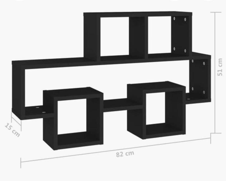 Auto-vormige Wandplank Zwart 82x15x51cm, Huis en Inrichting, Woonaccessoires | Wandplanken en Boekenplanken, Nieuw, Ophalen of Verzenden