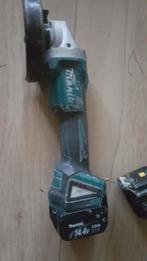 Makita Haakse Slijper 18V + 2 Accu's, Ophalen, Gebruikt, Minder dan 700 watt, Haakse handslijpmachine