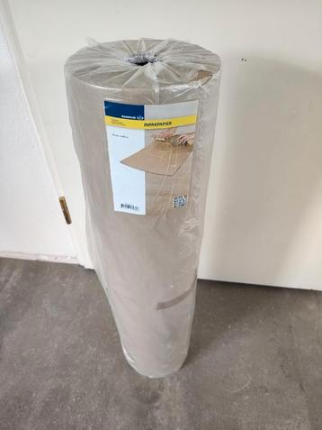 Bruin inpakpapier rol 75 cm breed 250 meter lang beschikbaar voor biedingen