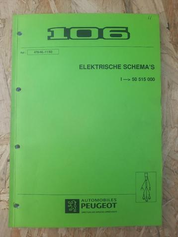 Werkplaatshandboek Peugeot 106 + XSi Elektrische schema's beschikbaar voor biedingen