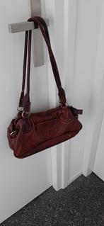 Claudio ferrici tas leer, Ophalen of Verzenden, Zo goed als nieuw, Bruin, Handtas