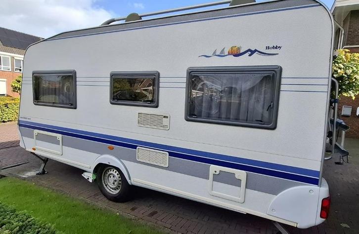 Hobby Excellent Easy 460UFE - Compleet - Mover -Luifel -Tent, Caravans en Kamperen, Caravans, Particulier, tot en met 4, 1000 - 1250 kg