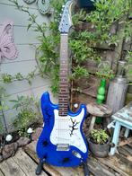 Silvertone stratocaster metallic blauw met groen, Muziek en Instrumenten, Instrumenten | Onderdelen, Zo goed als nieuw, Ophalen