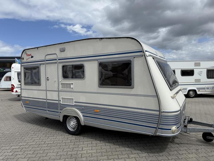 TEC Travel King 420 DB bouwjaar 1999 met voortent, Caravans en Kamperen, Caravans, Bedrijf, tot en met 4, 750 - 1000 kg, Overige