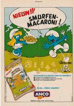 Retro reclame 1985 Anco Tilburg Smurfen macaroni, Verzamelen, Verzenden, Overige typen