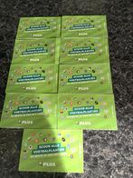 9 zakjes voetbalplaatjes van de Plus, Verzamelen, Supermarktacties, Plus, Ophalen of Verzenden