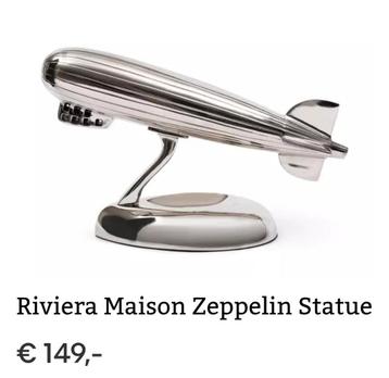 Riviera Maison RM Zeppelin vliegtuig ( nwpr € 149) beschikbaar voor biedingen