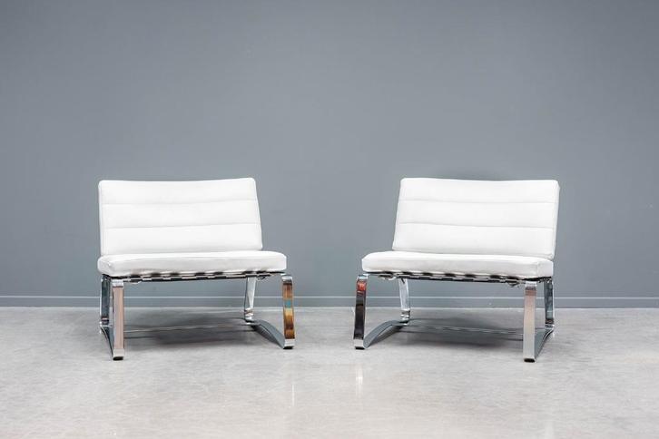 Delaunay Quilt chairs 2x, Huis en Inrichting, Stoelen, Zo goed als nieuw, Twee, Wit, Ophalen of Verzenden