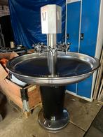 Wasfontein Intersan RVS 8 kranen, warm/koud 110 cm wastrog, Ophalen, Zo goed als nieuw, Rvs, Overige typen