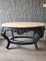 Barok tafel  marmeren  blad, Ophalen, Gebruikt, Ovaal