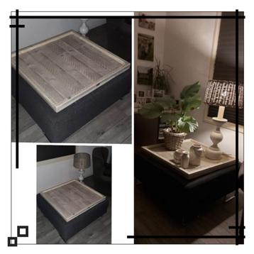 Hocker plateau steigerhout. Extra tafel NIEUW beschikbaar voor biedingen