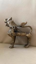 Koper messing foo dog, Ophalen, Gebruikt, Dier