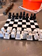 Speksteen schaak spel, Hobby en Vrije tijd, Ophalen, Minder dan 500 stukjes, Zo goed als nieuw, Overige typen