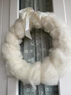 Krans gekaarde wol met lichtjes hand made, Ophalen of Verzenden, Nieuw