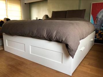 Ikea Brimnes bed 180x200 wit