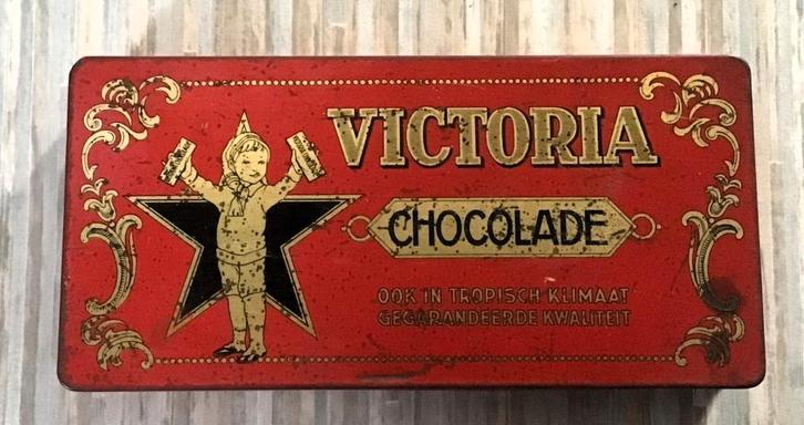Victoria Chocolade, Verzamelen, Blikken, Gebruikt, Overige, Overige merken, Ophalen of Verzenden
