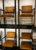 Set van 4 Stoelen  - Adore Oker geel - velvet, Huis en Inrichting, Stoelen, Overige kleuren, Ophalen of Verzenden, Zo goed als nieuw