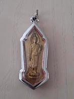 Bronzen Thaise amulet in houder, Verzenden