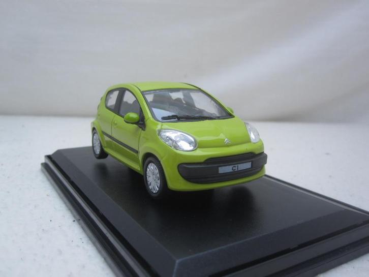 Citroën C1 2005 lichtgroen 1:43 Oliex, Hobby en Vrije tijd, Modelauto's | 1:43, Nieuw, Auto, Overige merken, Ophalen of Verzenden