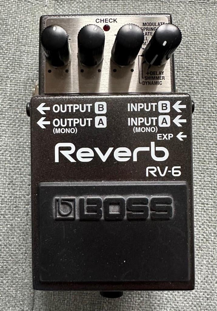 Boss rv-6 reverb guitar pedal, Muziek en Instrumenten, Effecten, Ophalen, Zo goed als nieuw, Delay of Echo