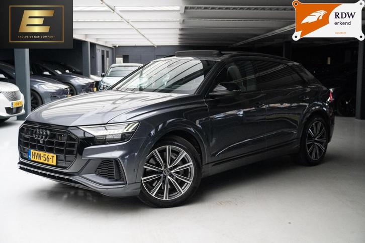 Audi Q8 55 TFSI e quattro Pro Line Advanced|Garantie 08-2026, Auto's, Audi, Bedrijf, Te koop, Q8, 360° camera, 4x4, ABS, Achteruitrijcamera
