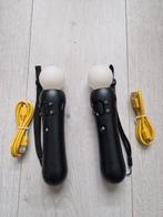 PS4 Sony move motion controllers V2 + oplaadkabels, 3 spelers of meer, Ophalen of Verzenden, Zo goed als nieuw, Vanaf 3 jaar