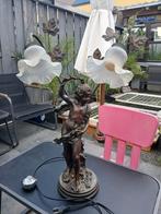 Antiek brocante tafel lamp soort engel, Antiek en Kunst, Antiek | Lampen, Ophalen of Verzenden