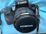 Canon EOS 750 met Cosina 35-70mm lens, Audio, Tv en Foto, Fotocamera's Analoog, Ophalen of Verzenden, Gebruikt, Spiegelreflex
