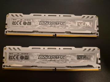 Ballistix 16GB (2x8GB) DDR4 2400MHz Geheugen beschikbaar voor biedingen