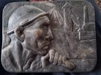 Ijzeren plaque mijnwerker door constantin muenier, Antiek en Kunst, Ophalen of Verzenden