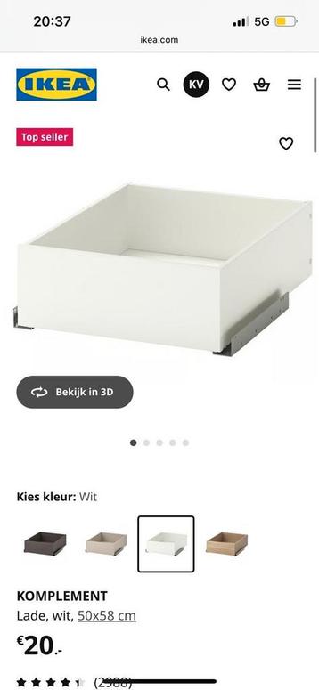 Pax kast 100cm ikea compleet zie afb - afbeelding 5