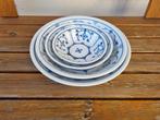 4 schalen Saksisch blauw servies, Huis en Inrichting, Keuken | Servies, Gebruikt, Ophalen of Verzenden, Schaal of Schalen, Overige stijlen