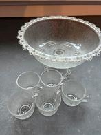Vintage Masserini Barocco schaal met glazen, Ophalen of Verzenden, Zo goed als nieuw