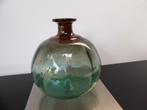 Murano Bolvaas Sixties groen/rood, Antiek en Kunst, Ophalen of Verzenden