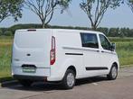 FORD TRANSIT CUSTOM 2.0 l2h1 dub.- cab. navi, Euro 6, 4 cilinders, Wit, Bedrijf