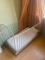 Metalen grijs ledikantje, Ophalen, Gebruikt, Minder dan 140 cm, Minder dan 70 cm