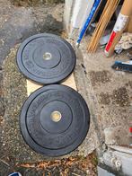 2x 15kg Olympische Gewichten Body Solid, Sport en Fitness, Fitnessmaterialen, Ophalen of Verzenden, Gebruikt, Rug