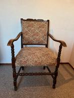 Vintage fauteuil met bloemmotief, Antiek en Kunst, Antiek | Meubels | Stoelen en Banken, Ophalen