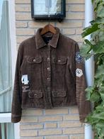 L’Argentina rib jas | bruin | maat M, Kleding | Dames, Jassen | Winter, Ophalen, Zo goed als nieuw, Maat 38/40 (M), Bruin