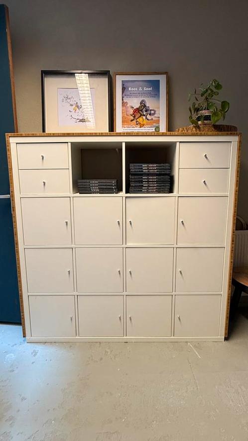 Vierkante IKEA KALLAXkast met lades en deurtjes | UITVERKOOP, Huis en Inrichting, Kasten | Lockerkasten, Zo goed als nieuw, Ophalen