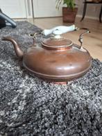 Brocante theeketel met stoof, Antiek en Kunst, Antiek | Koper en Brons, Ophalen of Verzenden, Koper